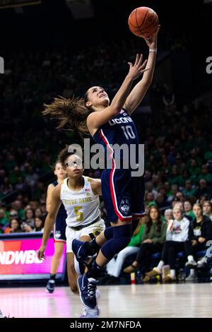Connecticut's Nika Muhl (10) during the second half of an NCAA