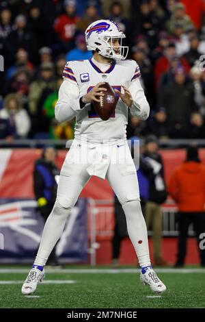 Jacksonville Jaguars defensive end Josh Allen (41) defends during the first  half of an NFL football game against the New England Patriots, Sunday, Jan.  2, 2022, in Foxborough, Mass. (AP Photo/Stew Milne