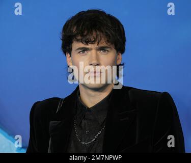 Jamie Flatters at the 'Avatar: The Way of Water' film premiere, London ...