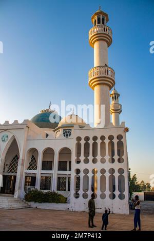 Indimi Jumma'a Mosque in Maiduguri, a worship centre with Islamic school. It has all facilities for worship . A modern architectural edifice. Stock Photo