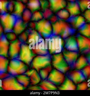 Abstract blurred gradient background in bright rainbow colors. Beautiful psychedelic art. Spectrum light texture. Vintage retro. bubbles. Stock Vector