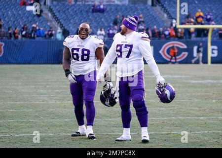 Minnesota Vikings fullback C.J. Ham (30) walks off the field after an NFL  football game against the Chicago Bears, Sunday, Jan. 8, 2023, in Chicago.  (AP Photo/Kamil Krzaczynski Stock Photo - Alamy