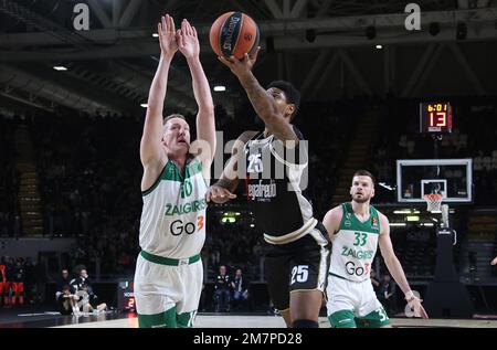 Kyle Weems (Segafredo Virtus Bologna) during the Euroleague basketball  championship match Segafredo Virtus Bologna Vs. 
FC Barcelona - Bologna,  Italy, February 09, 2023 at Segafredo Arena Stock Photo - Alamy