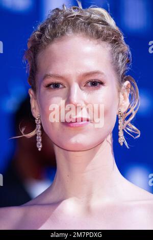 Rosy McEwen poses for photographers upon arrival for 'The British