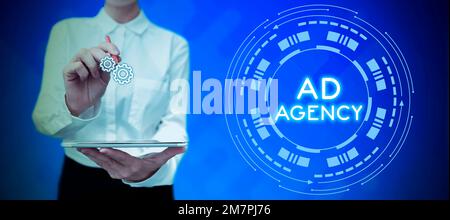 Handwriting text Ad Agency. Conceptual photo business dedicated to creating planning and handling advertising Stock Photo
