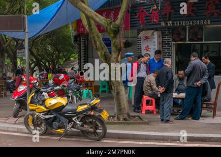 Zhongxian,Yangtze River,  Chongqing, China Stock Photo