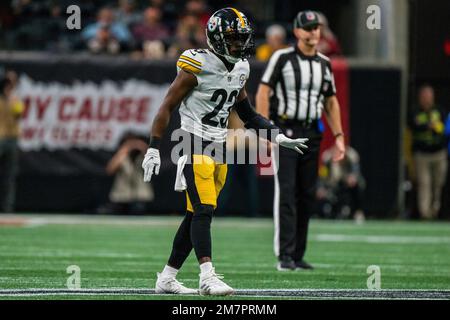 Pittsburgh Steelers safety Damontae Kazee (23) during an NFL football game  against the Las Vegas Raiders, Sunday, Dec. 24, 2022, in Pittsburgh. (AP  Photo/Tyler Kaufman Stock Photo - Alamy