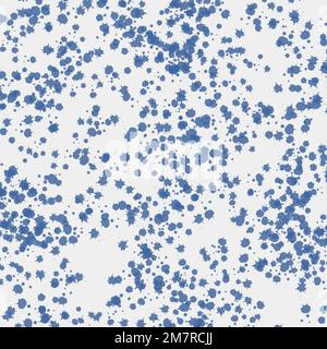 Seamless simple cute pattern from blue blots on white background.Endless ornament with beautiful blobs.Colourful backdrop for fabric,textile,covers Stock Vector