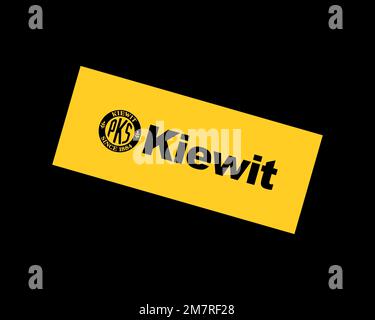 Kiewit Corporation, Logo, Black Background Stock Photo - Alamy