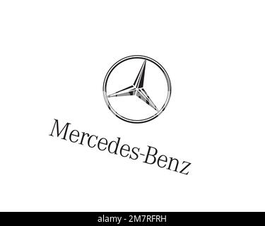 white mercedes logo png