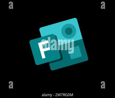 Microsoft Forms, Logo, Black background Stock Photo - Alamy