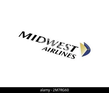 Midwest Airline, Rotated Logo, White Background Stock Photo - Alamy