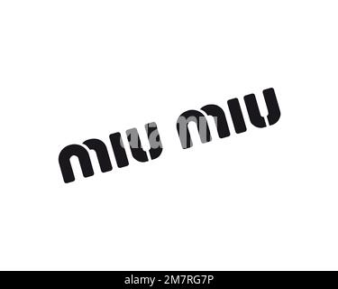 Miu Miu Logo Short in Albino