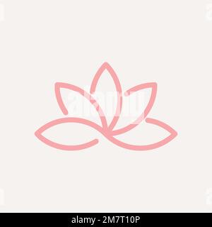 Spa business logo vector lotus icon design Stock Vector
