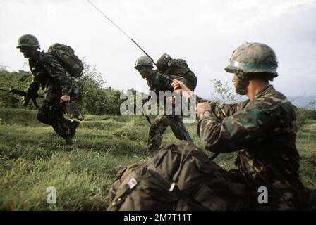 Rangers from 2nd Battalion, 75th Ranger Regiment, and members of the K9 ...