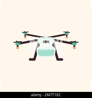 Cartoon drone vector technology icon Stock Vector