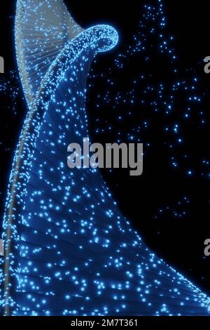 AND human behaviour of the components phosphate, cytosine, thymine, adenine, guanine, nucleotides Surrounded with glow. Stock Photo