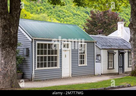 Old miners cottages, Arrowtown, New Zealand, Tuesday, December 27, 2022. Stock Photo