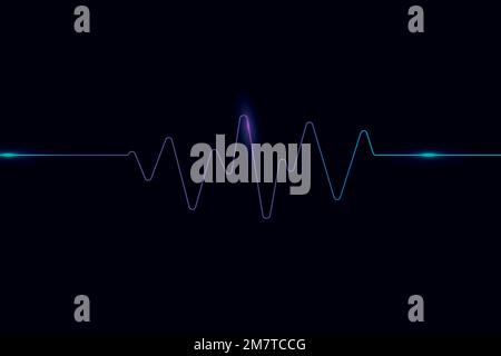 Sound wave black digital background vector entertainment technology Stock Vector