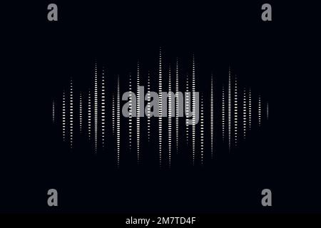 Sound wave black digital background vector entertainment technology Stock Vector