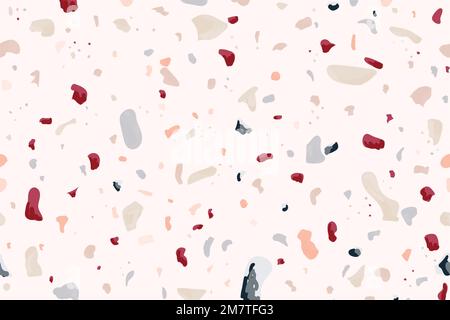 Pastel terrazzo abstract background vector seamless pattern Stock Vector