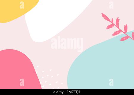 Colorful Memphis style poster vector Stock Vector