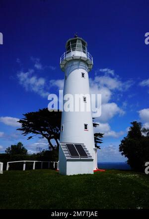 Lighthouse on Tiritiri Matangi Island on New Zealand’s North Island Stock Photo