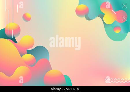 Colorful vibrant summer poster vector Stock Vector