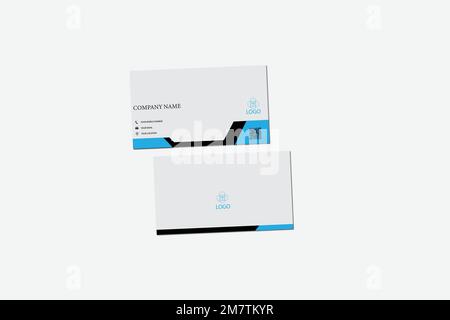 business card template design Stock Vector