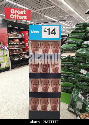 Peterborough, UK. 10th Jan, 2023. The Prince Harry book 'Spare' is seen on sale (already at half price) in Asda in Peterborough, Cambridgeshire. Credit: Paul Marriott/Alamy Live News Stock Photo