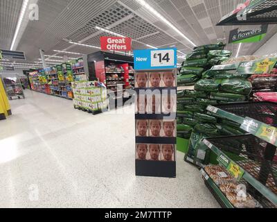 Peterborough, UK. 10th Jan, 2023. The Prince Harry book 'Spare' is seen on sale (already at half price) in Asda in Peterborough, Cambridgeshire. Credit: Paul Marriott/Alamy Live News Stock Photo