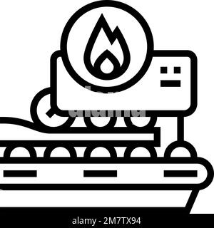 hot rolling steel production line icon vector illustration Stock Vector ...