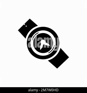 Wristwatch icon vector symbol template Stock Vector