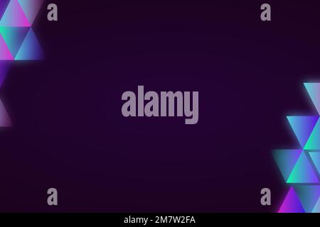 Blue geometric frame vector Stock Vector