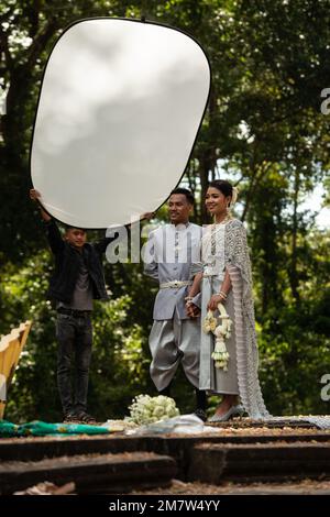 Chau Say Tevado temple - Wedding Photography Stock Photo