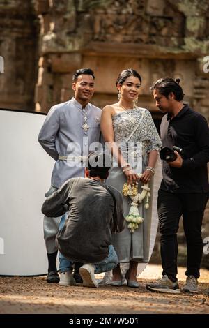 Chau Say Tevado temple - Wedding Photography Stock Photo