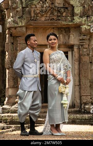 Chau Say Tevado temple - Wedding Photography Stock Photo