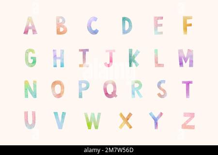 Abc font set illustration vector Stock Vector