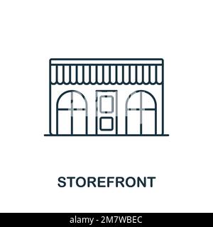 Storefront icon. Monochrome simple Stock Market icon for templates, web ...