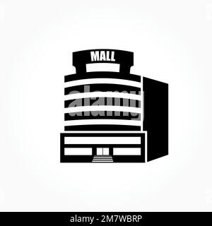 Mall building icon. Shopping centre sign. Vector illustration. Eps 10. Stock Vector