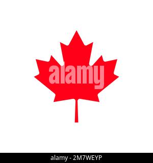 Canada maple leaf icon. Isolated on background. Vector illustration, eps 10 Stock Vector