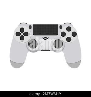Realistic Mock-up Modern Game Controllers. Gamepad from the game console isolated on a white background. Vector illustration. Eps 10. Stock Vector