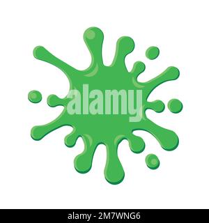 Splattered slime isolated on white background. Vector illustration. Eps ...