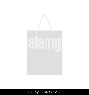 shopping bag icon isolated on white background. Vector illustration. Eps 10. Stock Vector