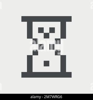 Loading Hourglass isolated on white background. Vector illustration. Eps 10. Stock Vector