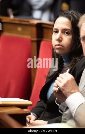 Deputy, Naima Moutchou attends a session of Questions to the Government at the French National Assembly, on January 10, 2023 in Paris, France. Photo by David Niviere/ABACAPRESS.COM Stock Photo