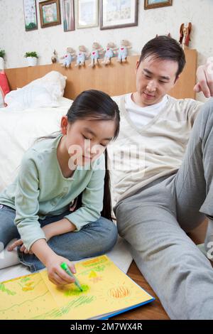 Family life in current China Stock Photo