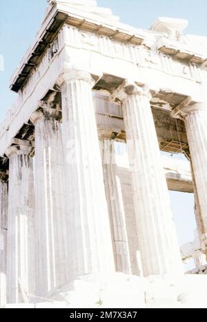 A view of the base of the Acropolis Stock Photo - Alamy