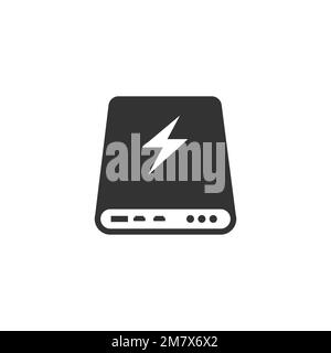 Power bank icon Vector illustration. Eps 10. Stock Vector
