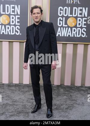 Lewis Pullman arrives at the 80th Annual Golden Globe Awards held at The Beverly Hilton on January 10, 2023 in Los Angeles, CA, USA (Photo by Sthanlee B. Mirador/Sipa USA) Stock Photo